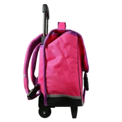 BAGTROTTER Cartable à roulettes 38 cm Phileas Rose Zèbre