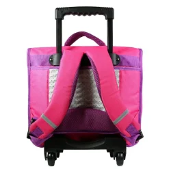 BAGTROTTER Cartable à roulettes 38 cm Phileas Rose Zèbre