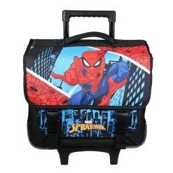 BAGTROTTER Cartable à roulettes 38 cm Spider-Man Bleu