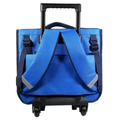 BAGTROTTER Cartable à roulettes 38 cm Ligue 1 Football Bleu