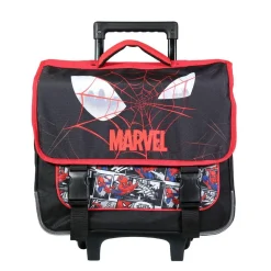 BAGTROTTER Cartable à roulettes 38 cm Spider-Man Noir Toile d'araignée