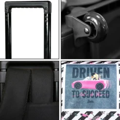 BAGTROTTER Cartable à roulettes 38 cm Barbie Voiture