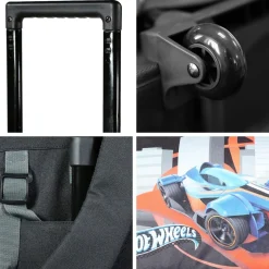 BAGTROTTER Cartable à roulettes 38 cm Hot Wheels Multicolore