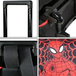 BAGTROTTER Cartable à roulettes 38 cm Spider-Man Noir