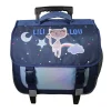 Bagtrotter Cartable à roulettes 38 cm Lili Lou Bleu