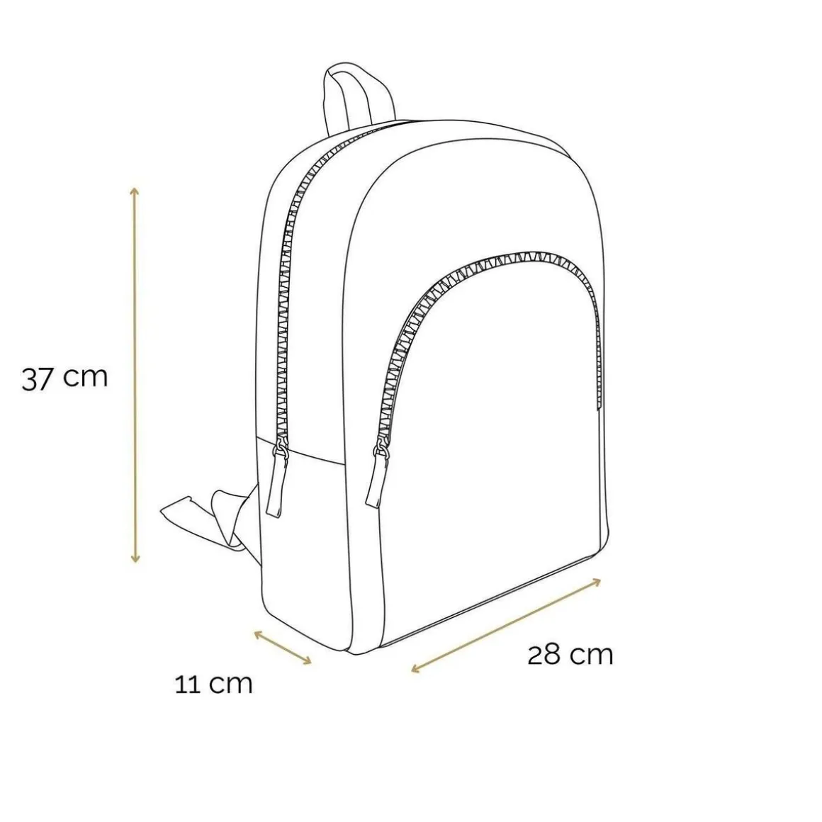 BAGTROTTER Sac à dos 37 cm avec poche Lili Lou Chat Bleu