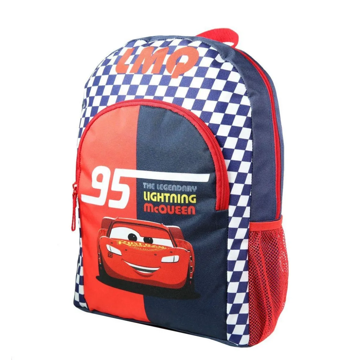 BAGTROTTER Sac à dos 37 cm avec poche Disney Cars Rouge et bleu