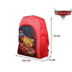 BAGTROTTER Sac à dos 37 cm avec poche Disney Cars Rouge