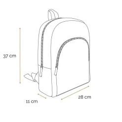 BAGTROTTER Sac à dos 37 cm avec poche Lili Lou Rose