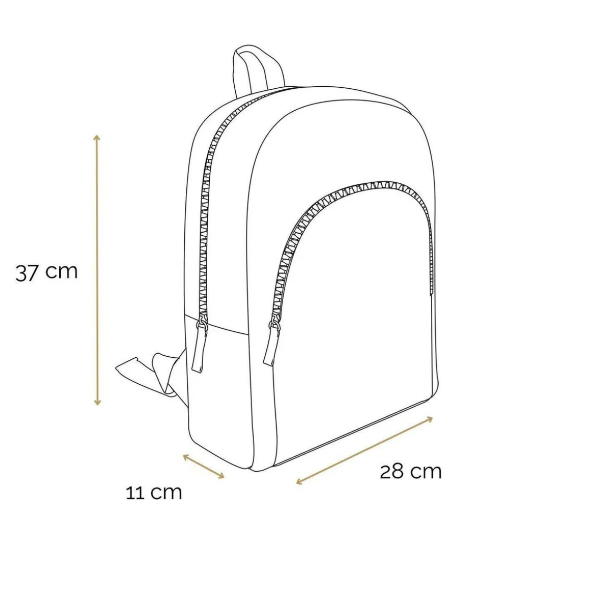 BAGTROTTER Sac à dos 37 cm avec poche Lili Lou Rose