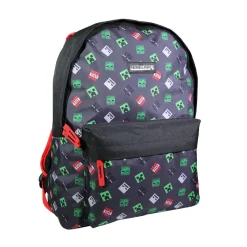 BAGTROTTER Sac à dos 1 compartiment Minecraft Noir