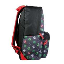 BAGTROTTER Sac à dos 1 compartiment Minecraft Noir