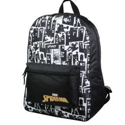 BAGTROTTER Sac à dos 1 compartiment Spider-Man Noir et Blanc
