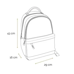 BAGTROTTER Sac à dos 2 compartiments Bishop Parigo Multicolore Art