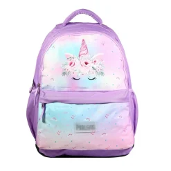 BAGTROTTER Sac à dos 2 compartiments Phileas Violet Licorne