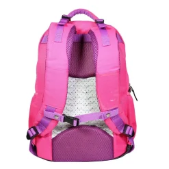 BAGTROTTER Sac à dos 2 compartiments Phileas Rose Zèbre