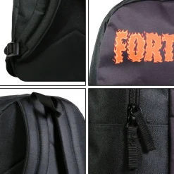 BAGTROTTER Sac à dos 1 compartiment 40 cm Fortnite Noir Flammes