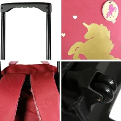 Bagtrotter Sac à dos à roulettes Cybel Rose