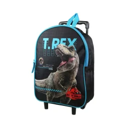 BAGTROTTER Sac à dos à roulettes 31 cm maternelle Jurassic World Noir T-Rex