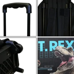BAGTROTTER Sac à dos à roulettes 31 cm maternelle Jurassic World Noir T-Rex