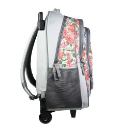 BAGTROTTER Sac à dos à roulettes Offshore Grise Fleurs