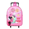 BAGTROTTER Sac à dos à roulettes 31 cm maternelle Disney Minnie Rose Fun