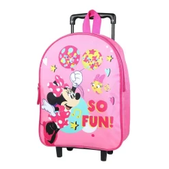 BAGTROTTER Sac à dos à roulettes 31 cm maternelle Disney Minnie Rose Fun