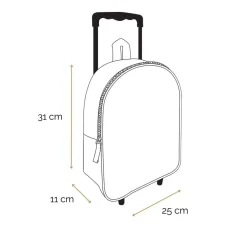 BAGTROTTER Sac à dos à roulettes 31 cm maternelle Disney Minnie Rose Fun