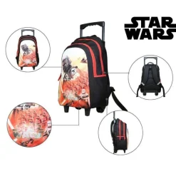 BAGTROTTER Sac à dos à roulettes Disney Star Wars Multicolore