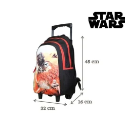 BAGTROTTER Sac à dos à roulettes Disney Star Wars Multicolore