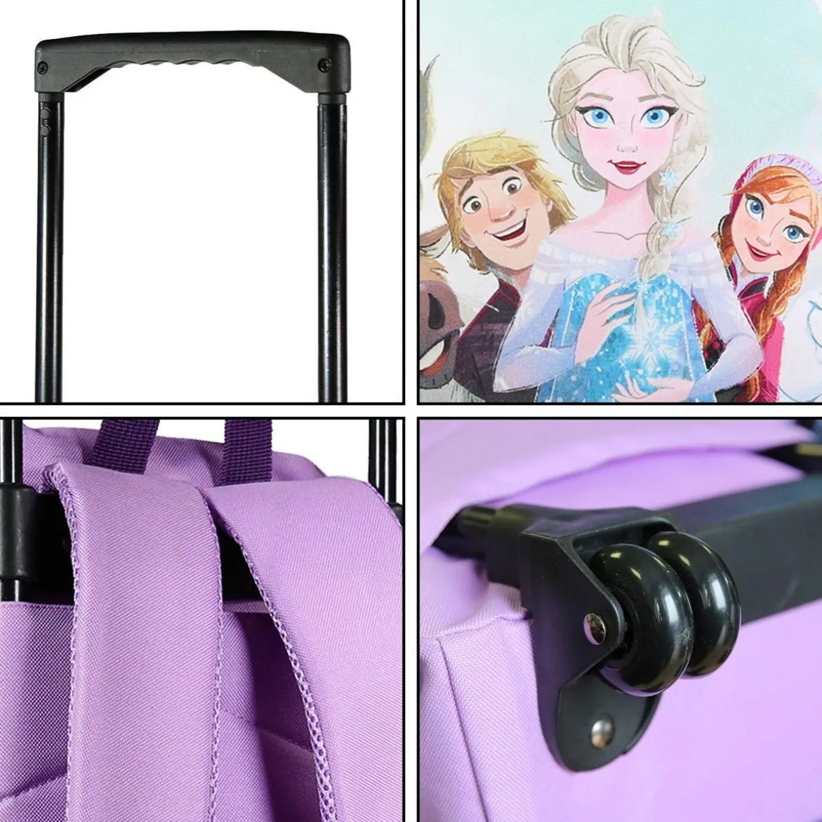 BAGTROTTER Sac à dos à roulettes La Reine des Neiges / Frozen Violet