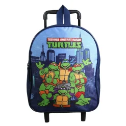 BAGTROTTER Sac à dos à roulettes 31 cm maternelle Tortues Ninja Bleu