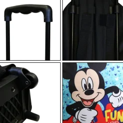 BAGTROTTER Sac à dos à roulettes 31 cm maternelle Disney Mickey Bleu