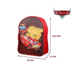 BAGTROTTER Sac à dos gouter maternelle 31 cm Disney Cars Rouge