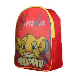 BAGTROTTER Sac à dos gouter maternelle 31 cm Disney Le Roi Lion Simba Rouge