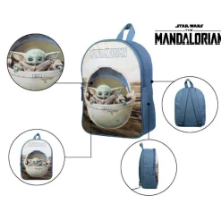 BAGTROTTER Sac à dos gouter maternelle 31 cm Baby Yoda Disney Star Wars / The Mandalorian Beige