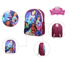 BAGTROTTER Sac à dos gouter maternelle 31 cm Princesses Disney Multicolore