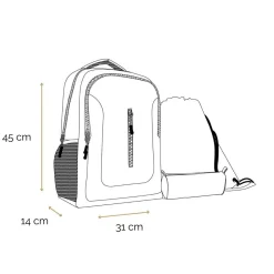 BAGTROTTER Set de sac à dos, sac gym et trousse Bagtrotter Bleu