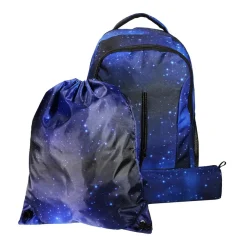 Bagtrotter Set de sac à dos, sac gym et trousse No Name Bleu