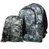 BAGTROTTER Set de sac à dos, sac gym et trousse Bagtrotter Vert Camouflage