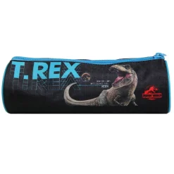 BAGTROTTER Trousse scolaire ronde Jurassic World Noir T-Rex