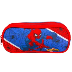 BAGTROTTER Trousse scolaire 2 compartiments Spider-Man Bleu