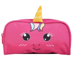 BAGTROTTER Trousse scolaire rectangulaire Kids Rose Licorne