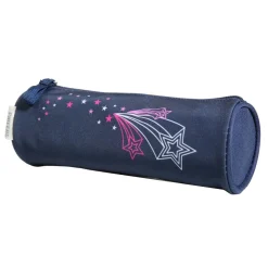 BAGTROTTER Trousse scolaire ronde Phileas Bleue Etoiles