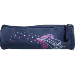 BAGTROTTER Trousse scolaire ronde Phileas Bleue Etoiles