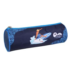 BAGTROTTER Trousse scolaire ronde Oum Le Dauphin Bleu
