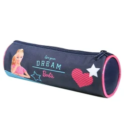 BAGTROTTER Trousse scolaire ronde Barbie Bleue