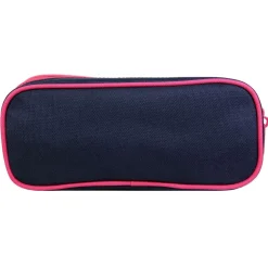 BAGTROTTER Trousse scolaire 2 compartiments Poivre Blanc Rose Vélo