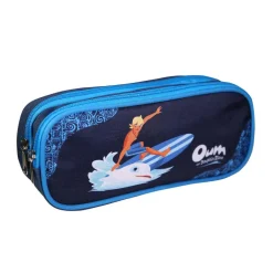 BAGTROTTER Trousse scolaire 2 compartiments Oum Le Dauphin Bleu