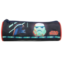 BAGTROTTER Trousse scolaire ronde Disney Star Wars Bleu